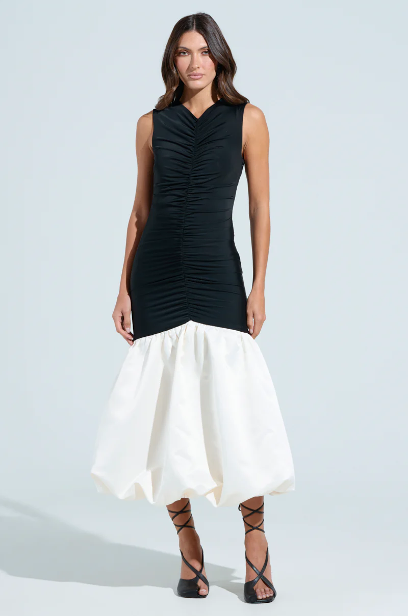 WITH THE TRENDS BUBBLE MIDI DRESS - Image 3