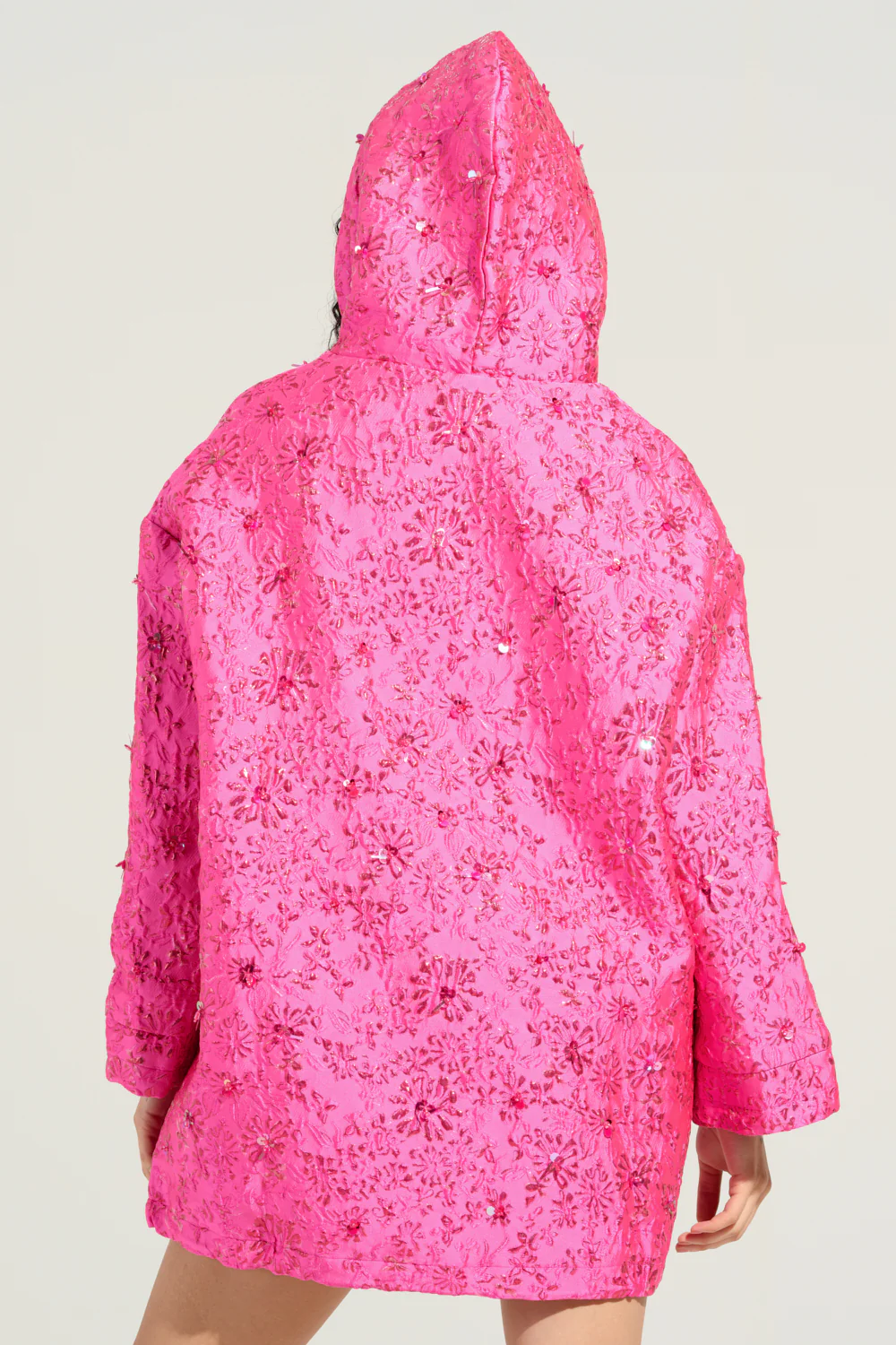 WOKE UP LIKE THIS BROCADE SWEATSHIRT DRESS - Image 4