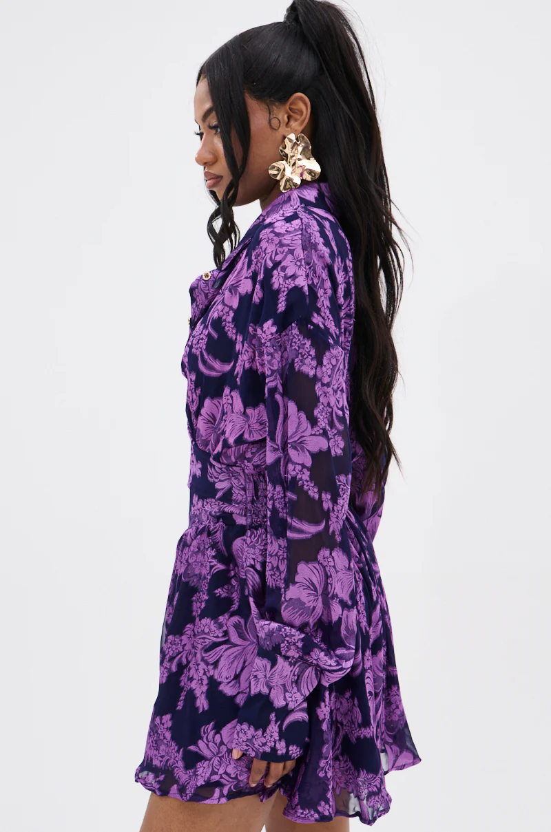WOMAN OF THE HOUR PRINTED MINI DRESS - Image 6