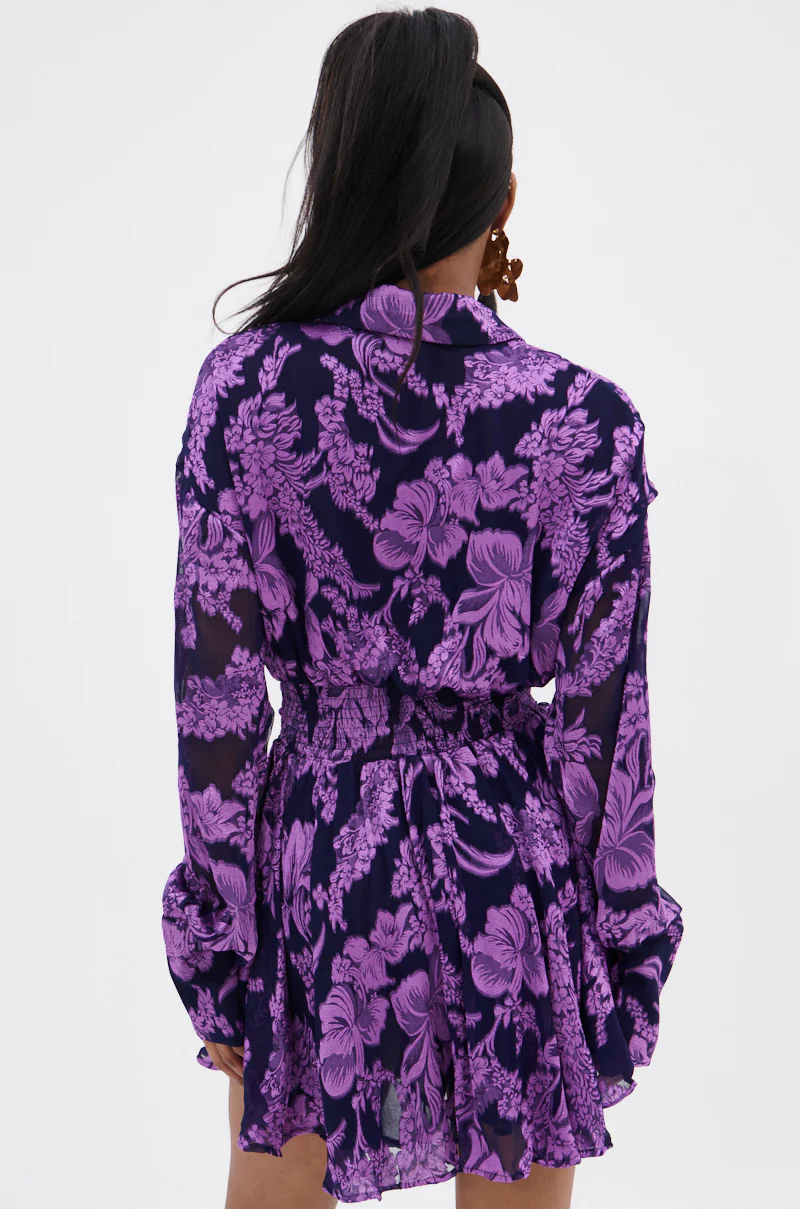WOMAN OF THE HOUR PRINTED MINI DRESS - Image 7