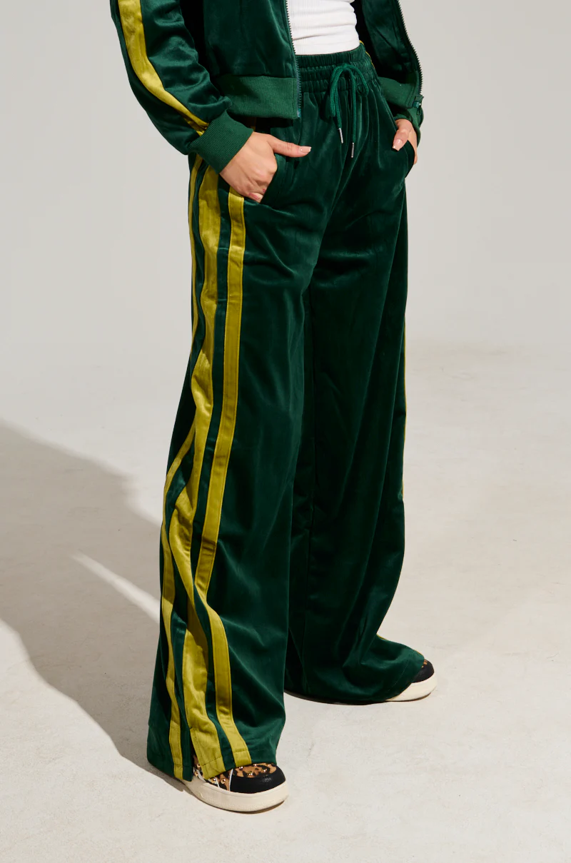 WONDER WHY VELVET WIDE LEG JOGGER - Image 3