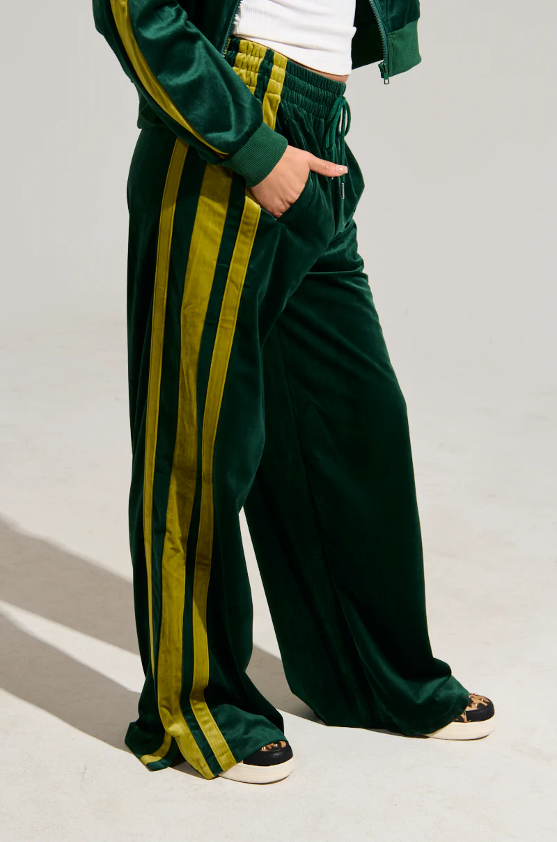 WONDER WHY VELVET WIDE LEG JOGGER - Image 4