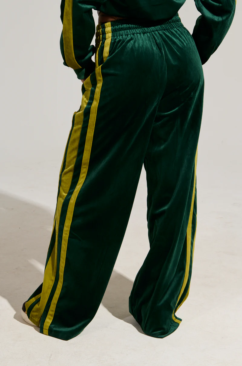 WONDER WHY VELVET WIDE LEG JOGGER - Image 5