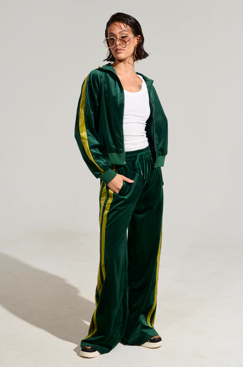 WONDER WHY VELVET WIDE LEG JOGGER - Image 6