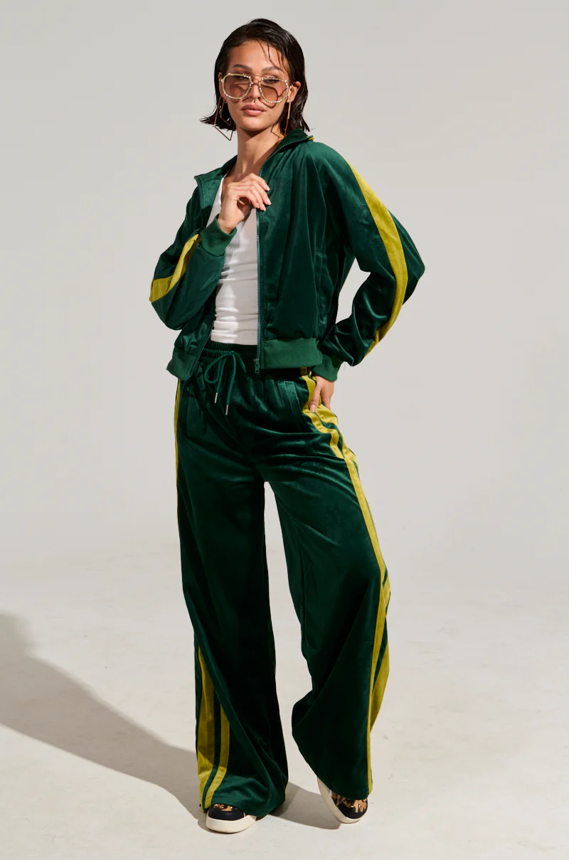 WONDER WHY VELVET WIDE LEG JOGGER - Image 7