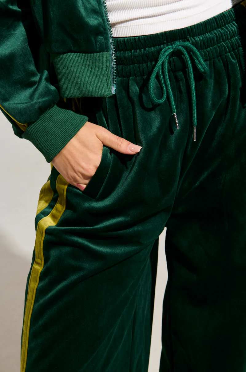 WONDER WHY VELVET WIDE LEG JOGGER - Image 8