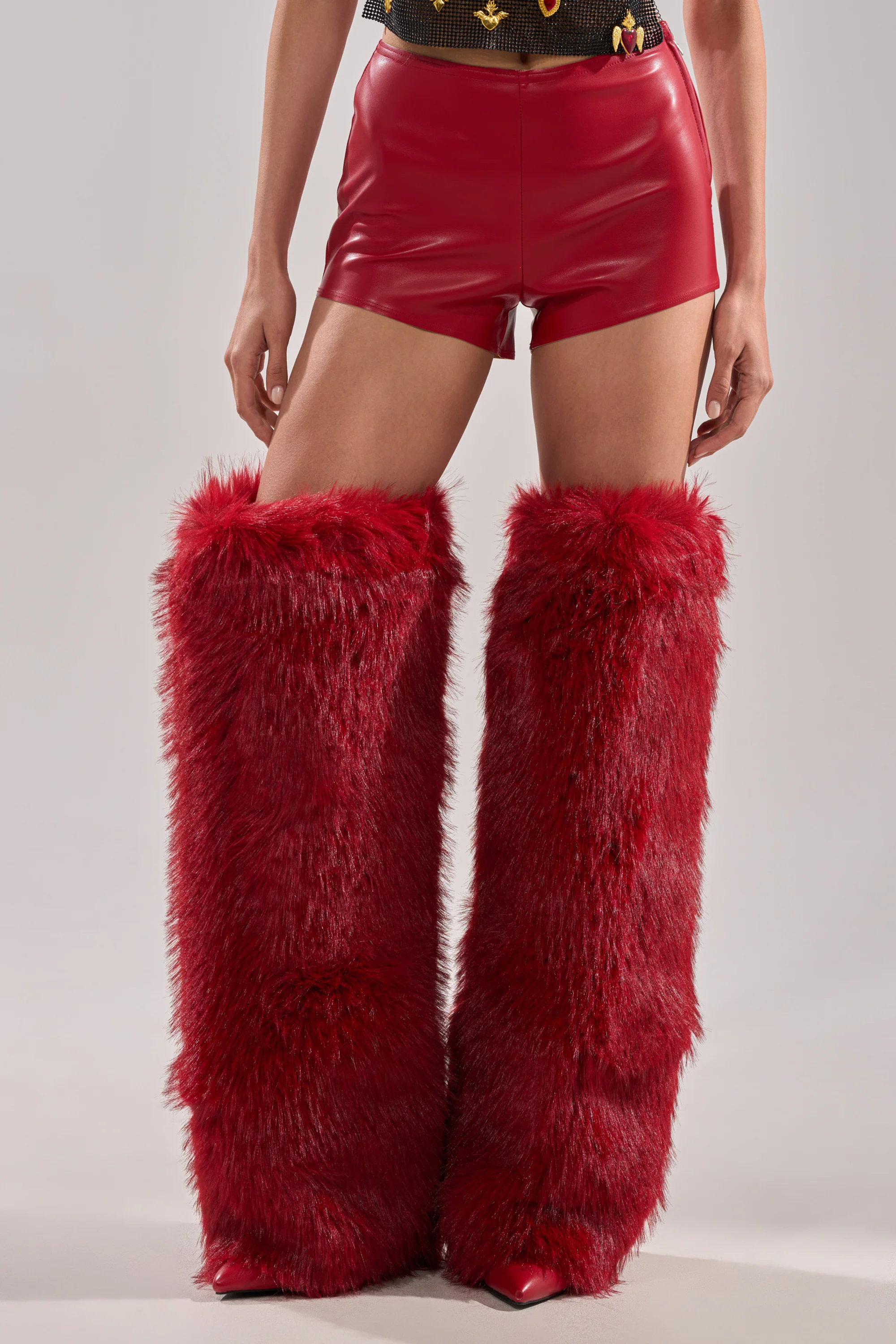 WONT LET IT GO FAUX LEATHER SHORT - Image 2