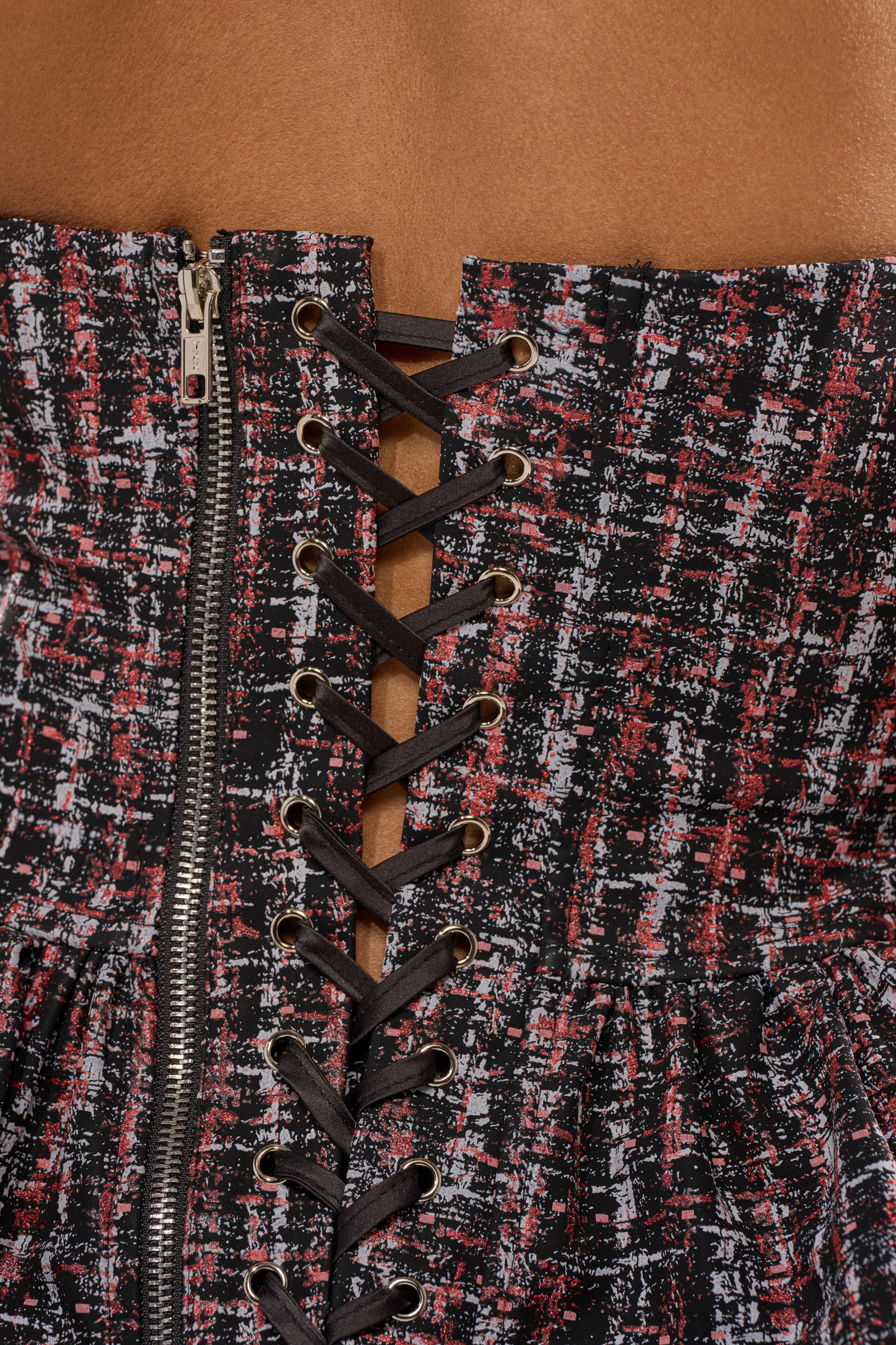 WORK IT FAUX LEATHER PLAID TROUSER - Image 7