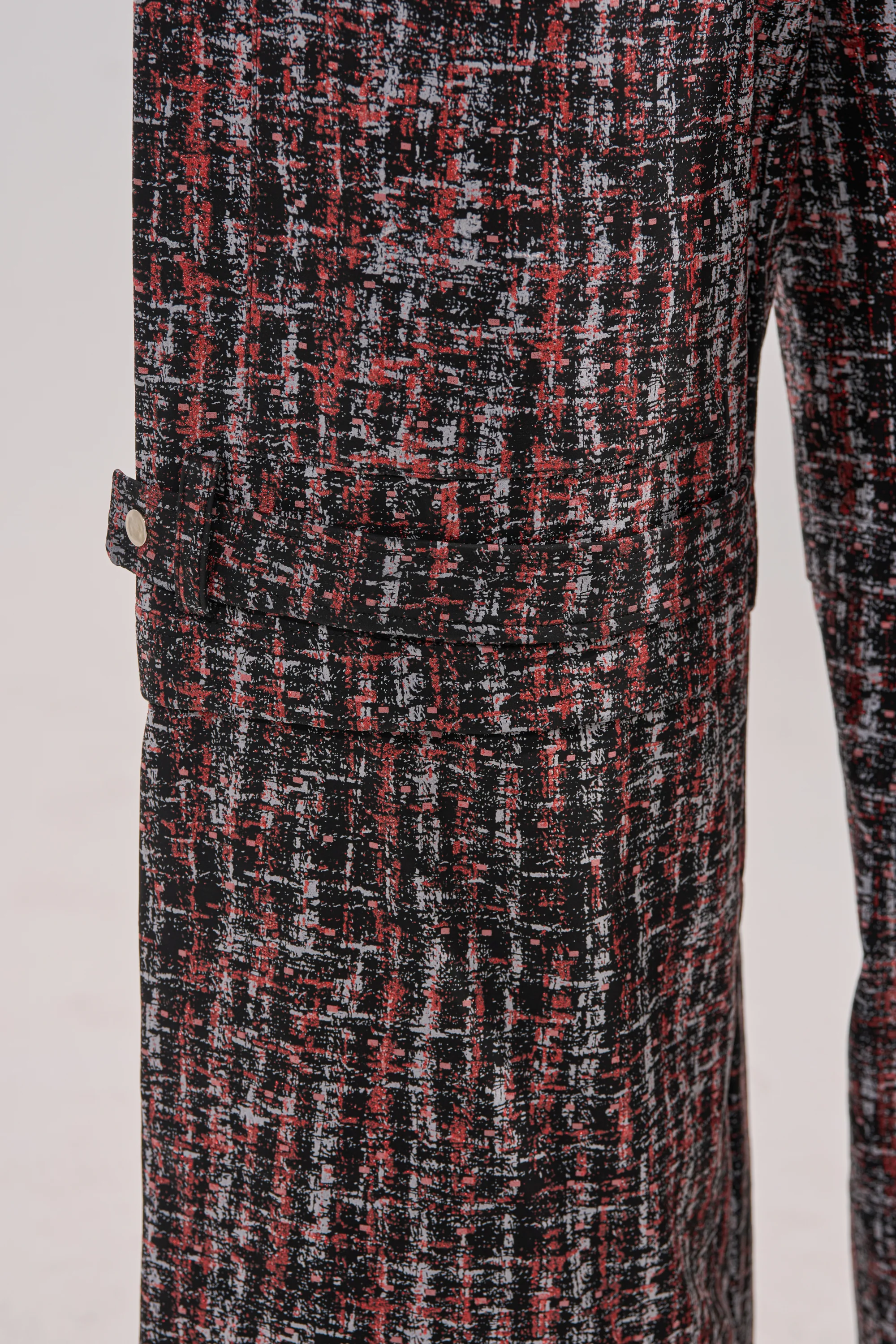 WORK IT FAUX LEATHER PLAID TROUSER - Image 8