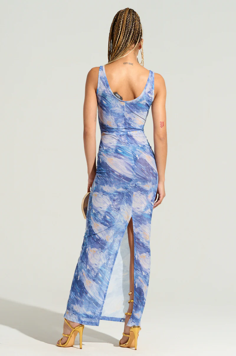WORK OF ART MESH MAXI DRESS - Image 4