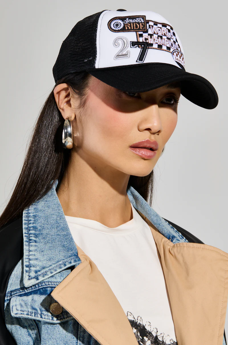 WORLD CHAMPS PATCH TRUCKER HAT - Image 2