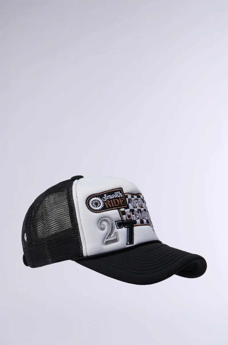 WORLD CHAMPS PATCH TRUCKER HAT - Image 4