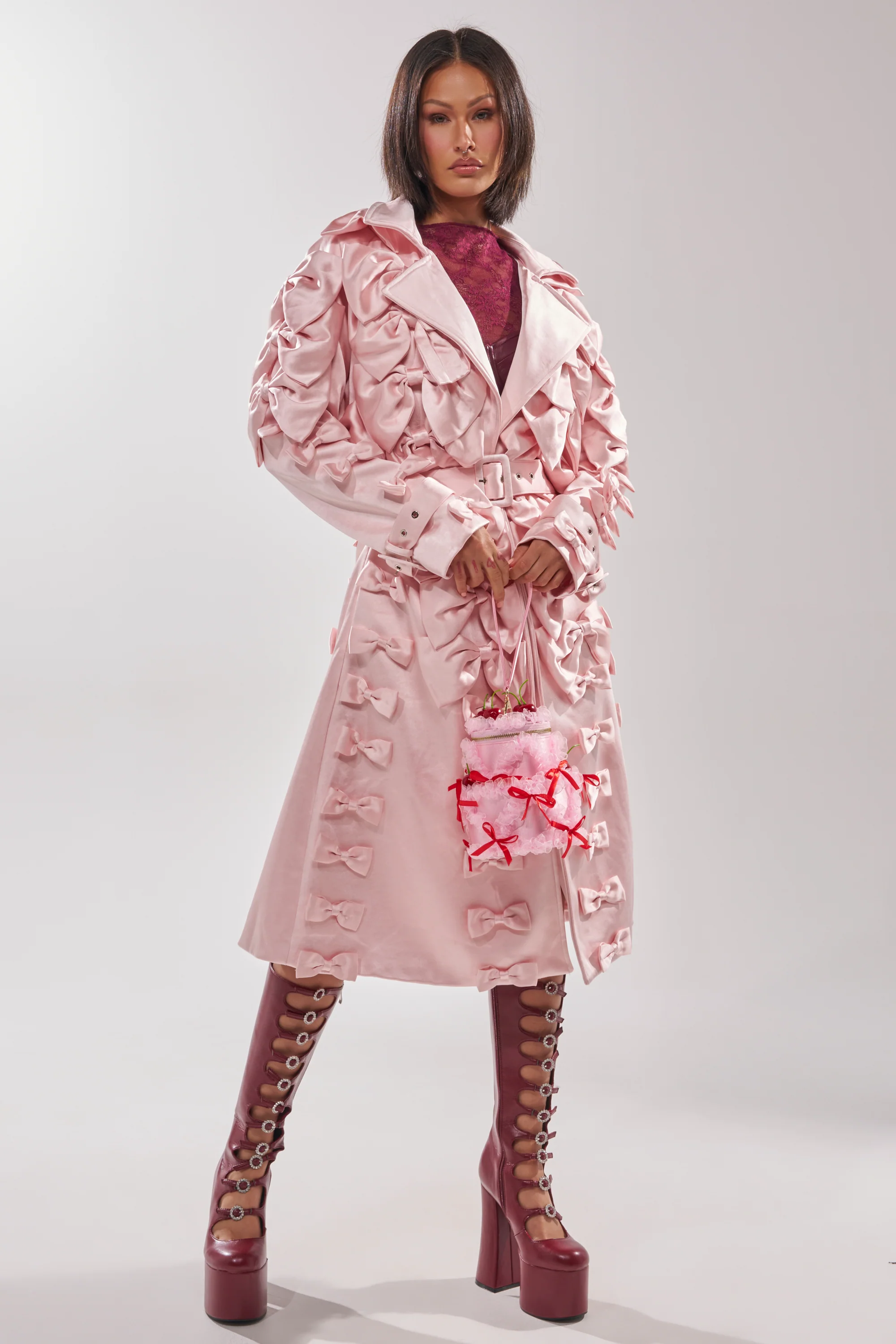 WRAP ME WITH A SATIN BOW TRENCH - Image 5