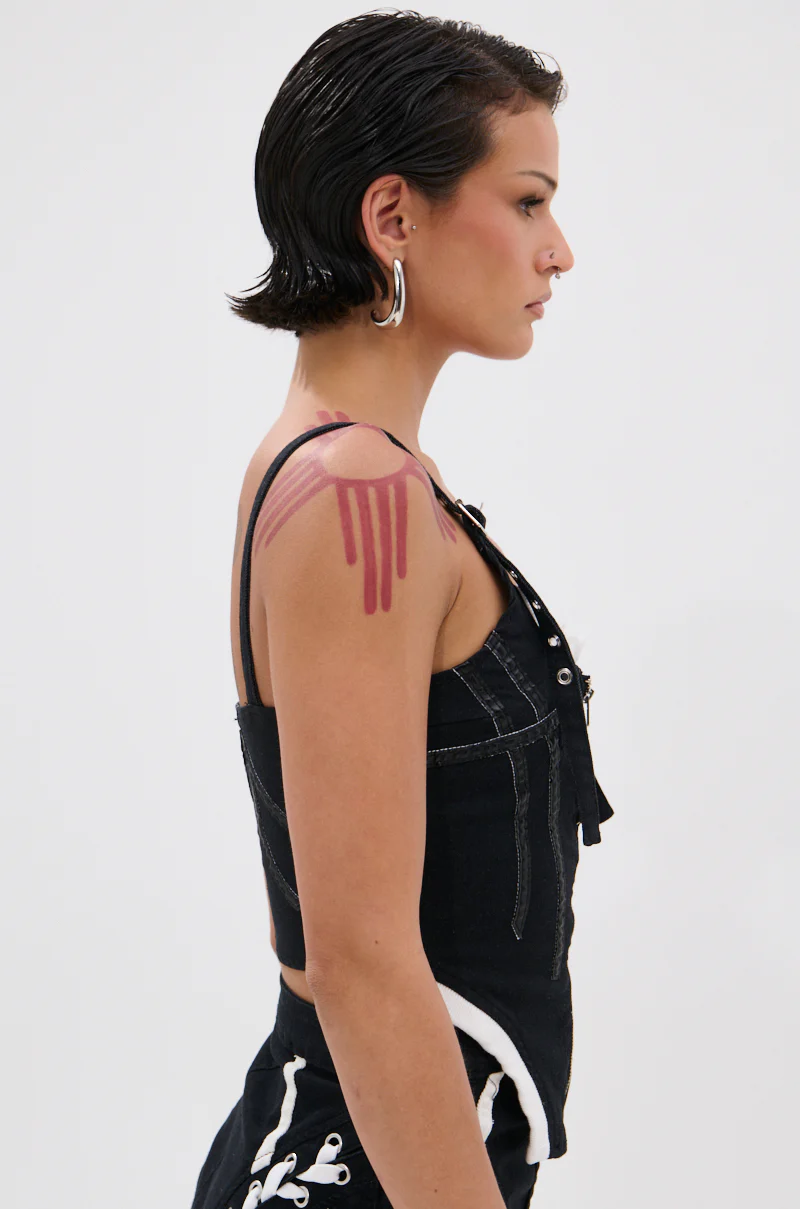 WRAPPED UP DENIM CORSET - Image 4
