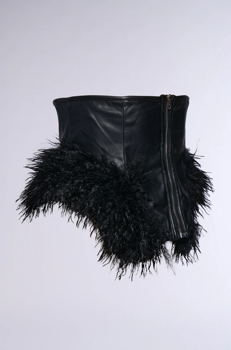 XENON FAUX FUR TRIM BELT - Image 3