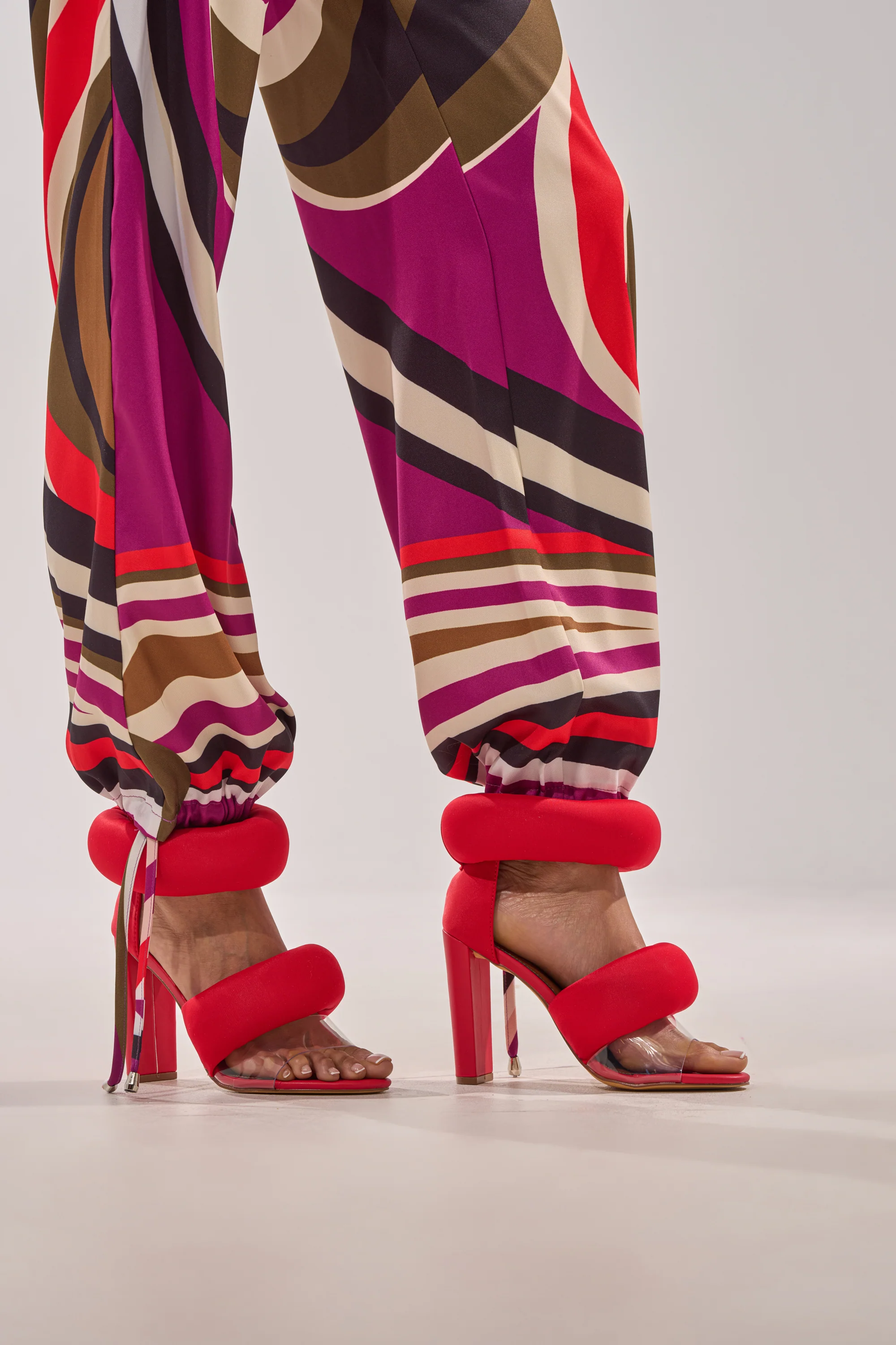 YANIX RED PUFF SLIP ON SANDAL - Image 2