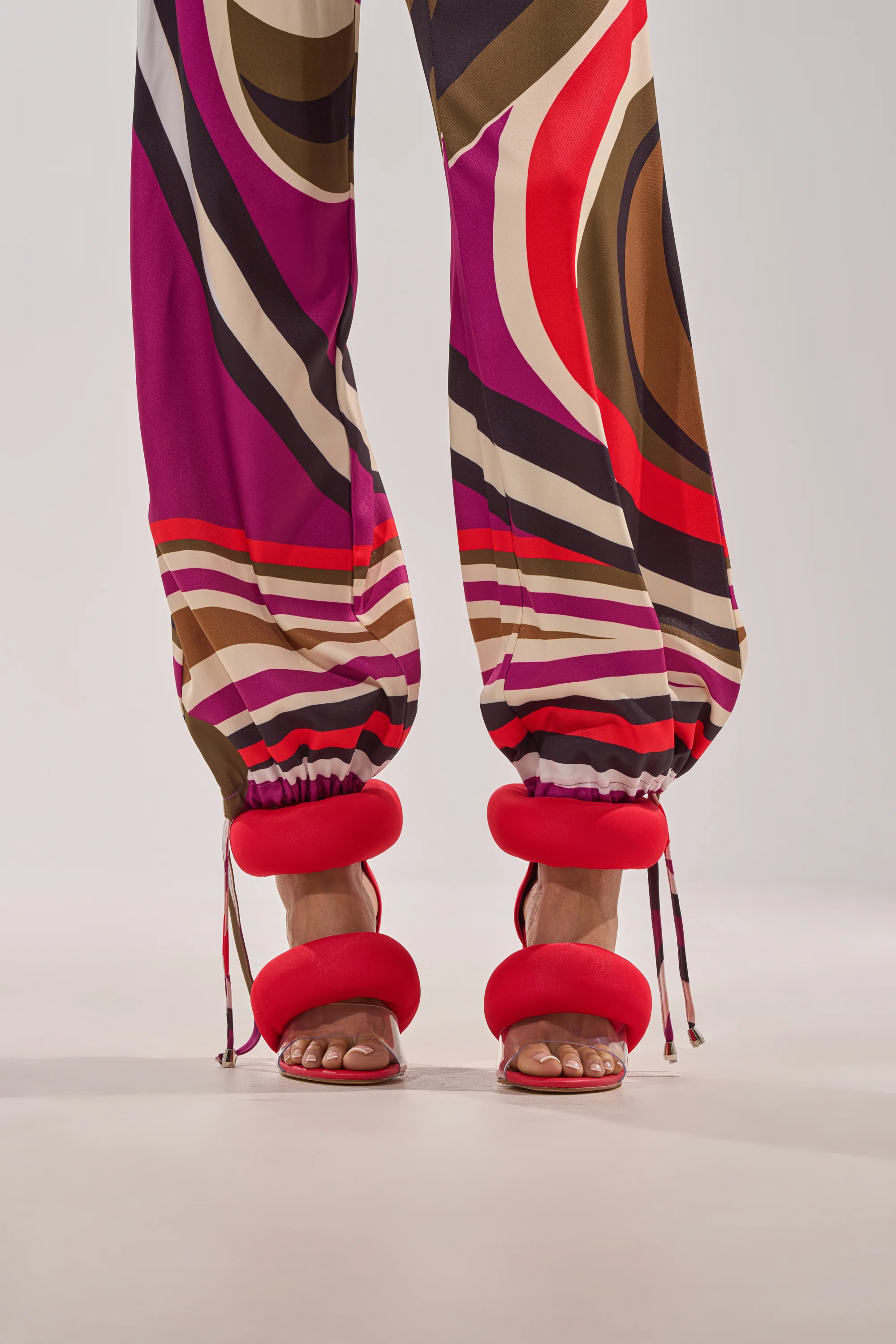 YANIX RED PUFF SLIP ON SANDAL - Image 3