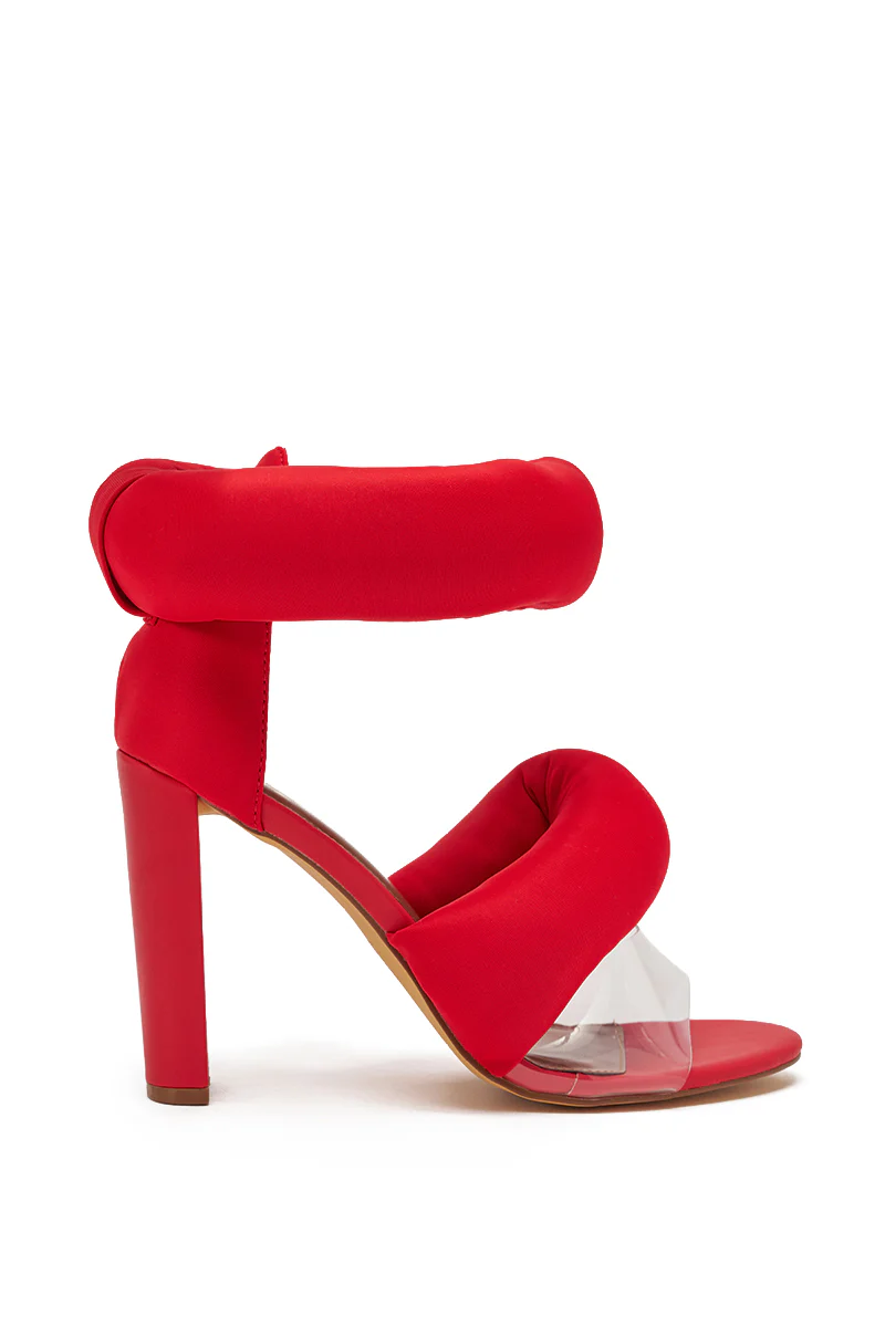 YANIX RED PUFF SLIP ON SANDAL - Image 4