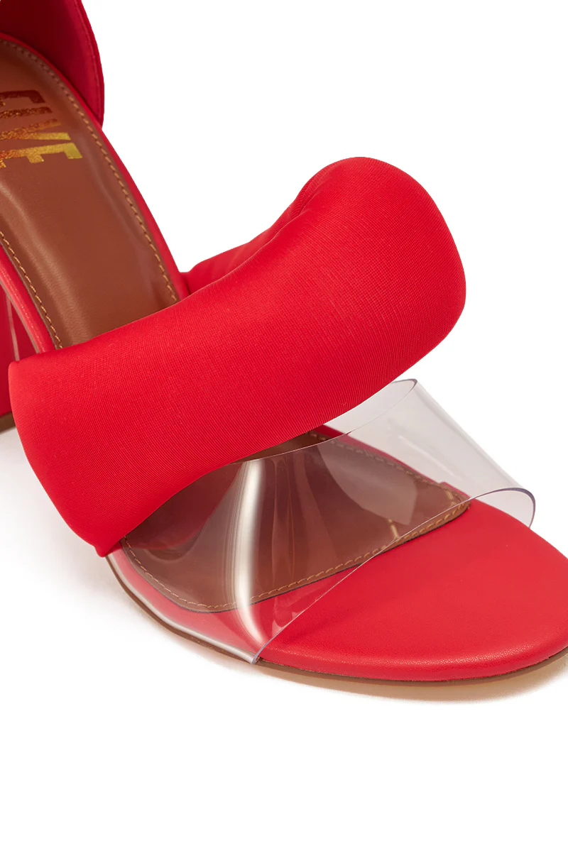 YANIX RED PUFF SLIP ON SANDAL - Image 7