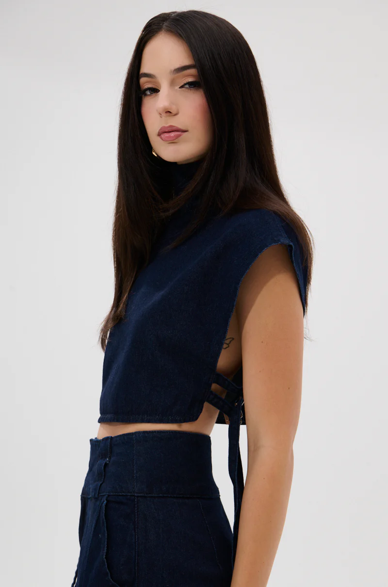 YOU A REAL ONE DENIM BLOUSE - Image 3