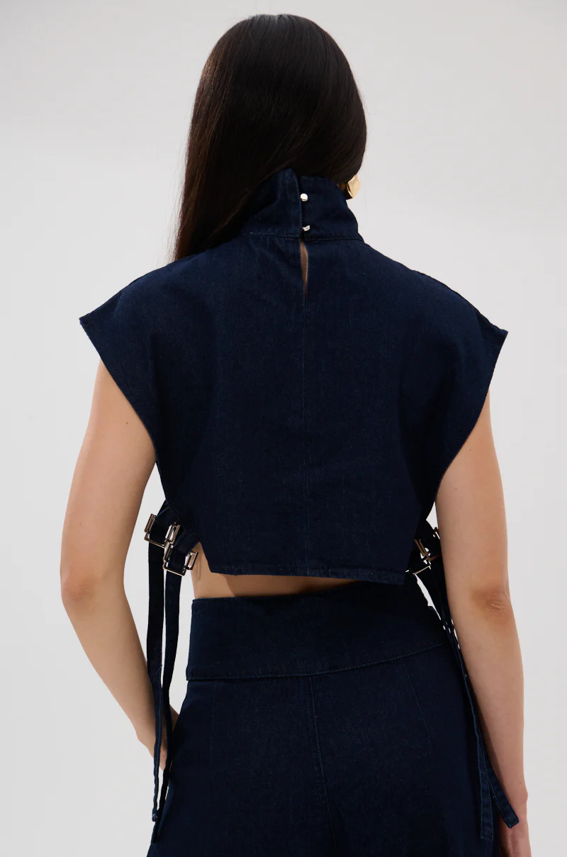 YOU A REAL ONE DENIM BLOUSE - Image 4