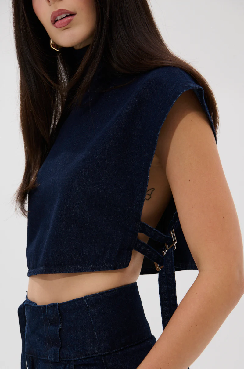 YOU A REAL ONE DENIM BLOUSE - Image 8
