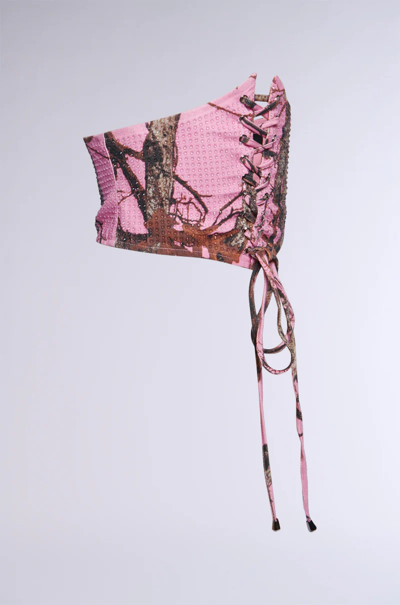 YOU CANT SEE ME CAMO LACE UP BELT - Image 5