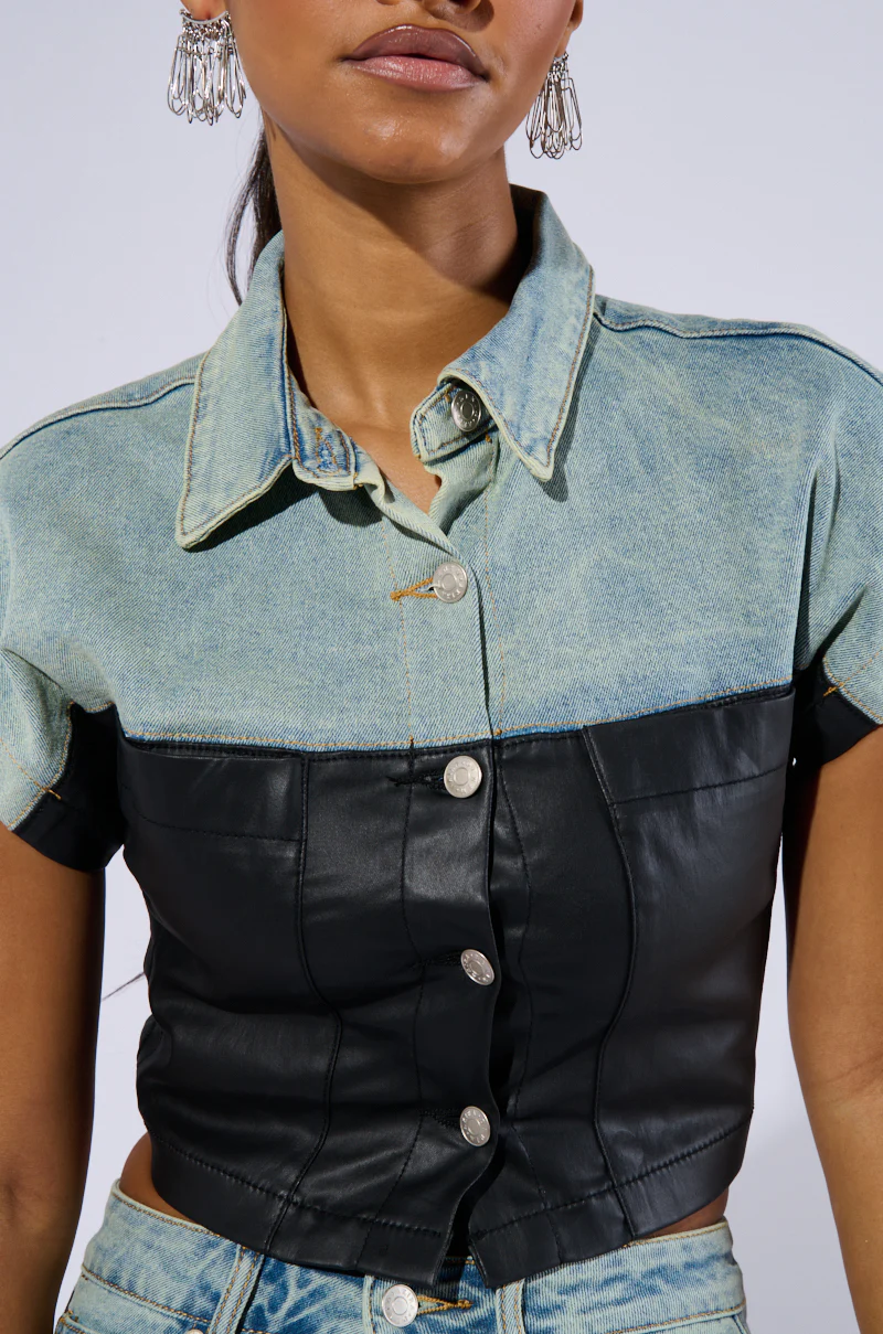 YOU GIVE ME BUTTON DOWN TOP - Image 6