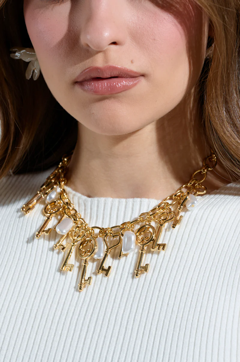 YOU HAVE THE KEY CHARM NECKLACE - Image 2