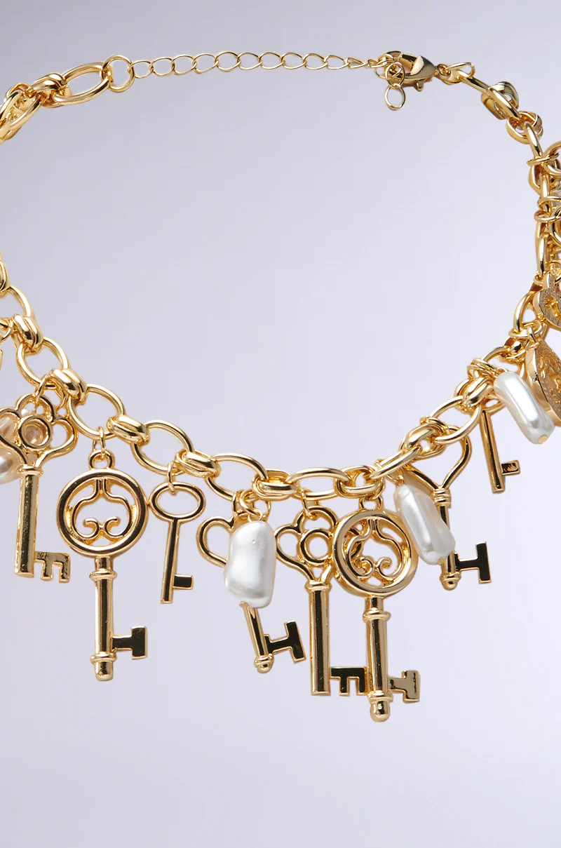 YOU HAVE THE KEY CHARM NECKLACE - Image 3