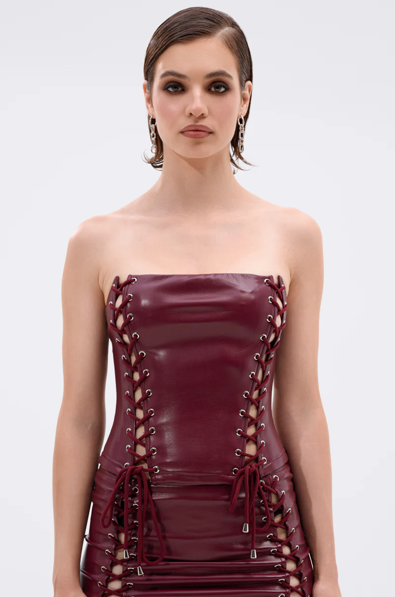YOU KNOW I WANT YOU BABY LACE UP CORSET - Image 4