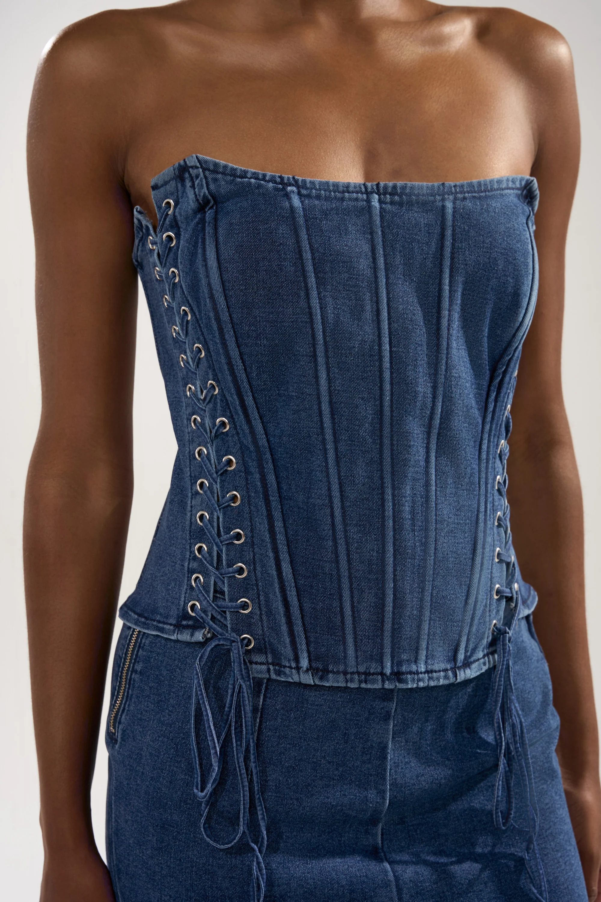 YOU WISH DENIM CORSET - Image 7