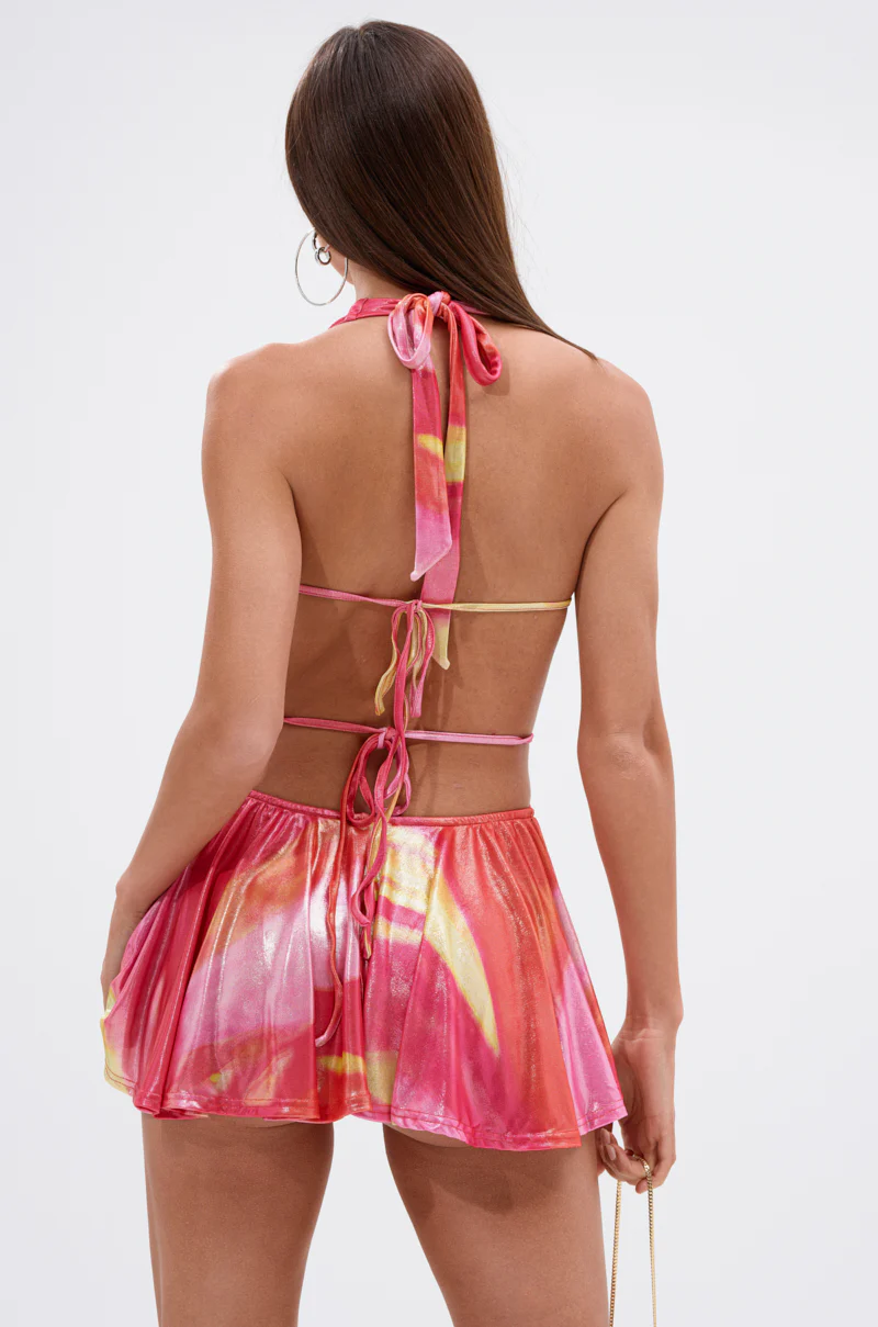 YOU WISH PRINTED MINI DRESS - Image 5