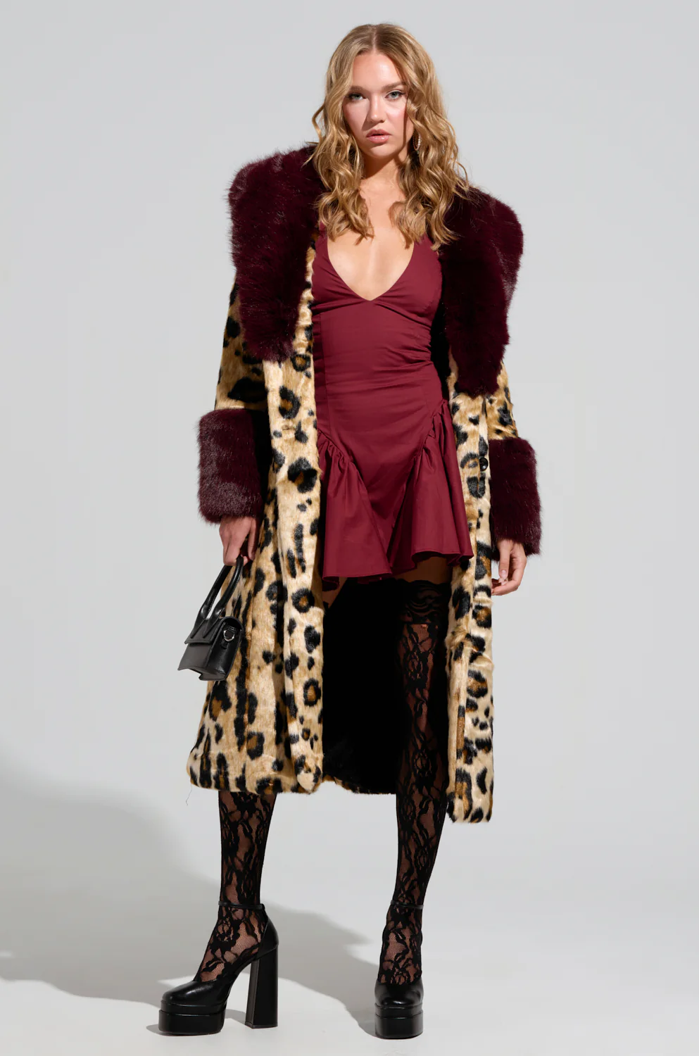 ZAHIRA FAUX FUR TRENCH - Image 2