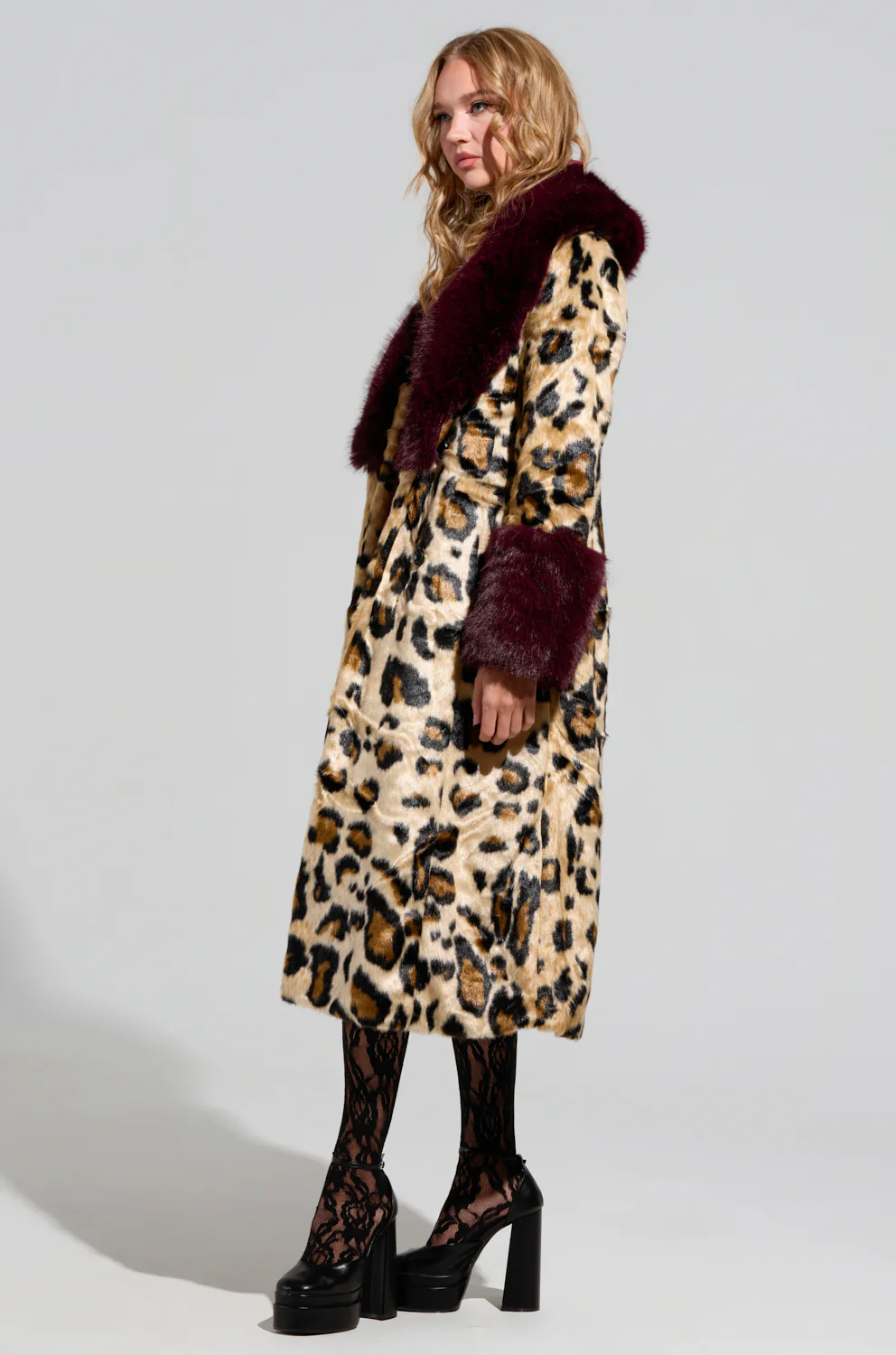 ZAHIRA FAUX FUR TRENCH - Image 4