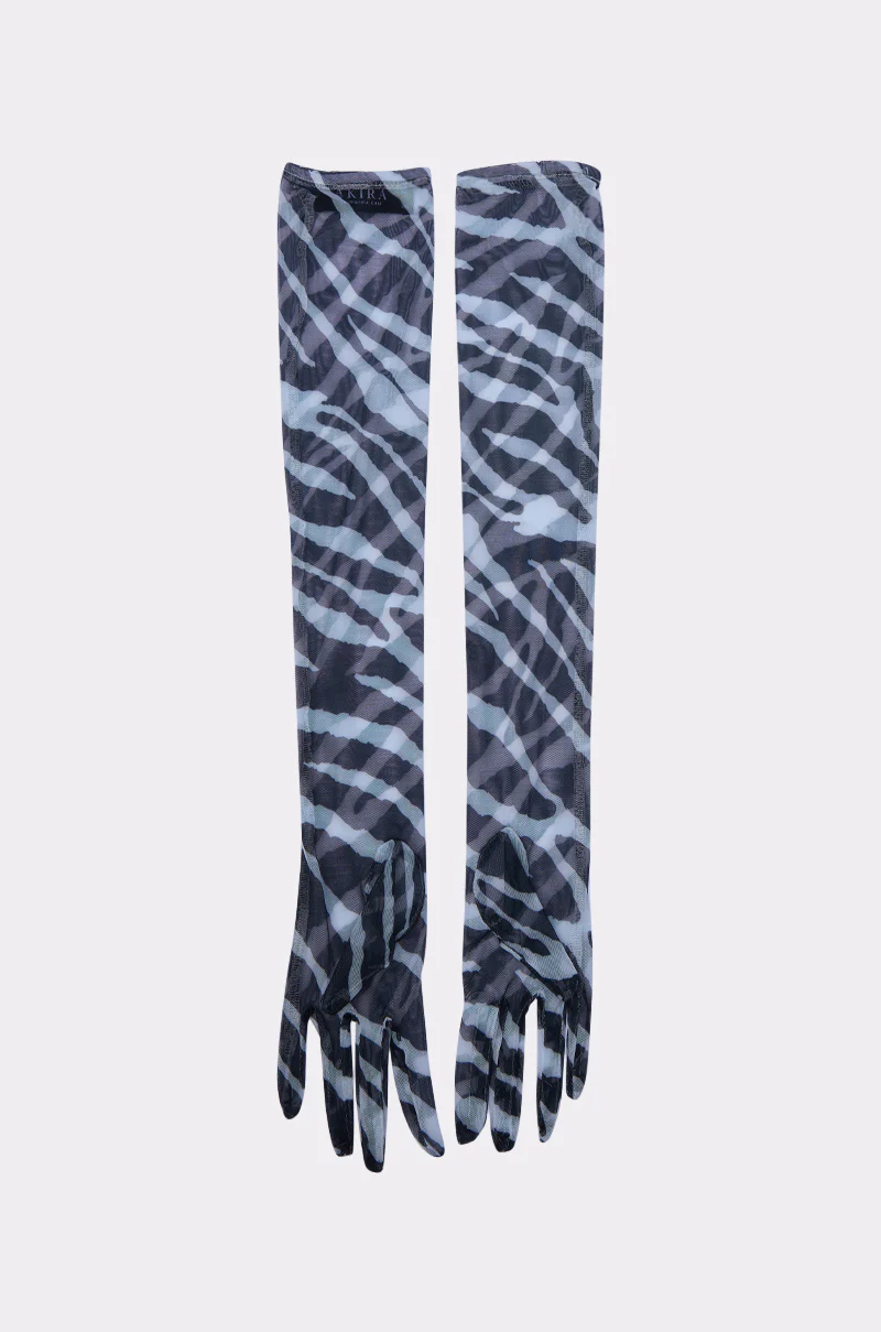 ZEBRA LUXE MESH GLOVES - Image 4