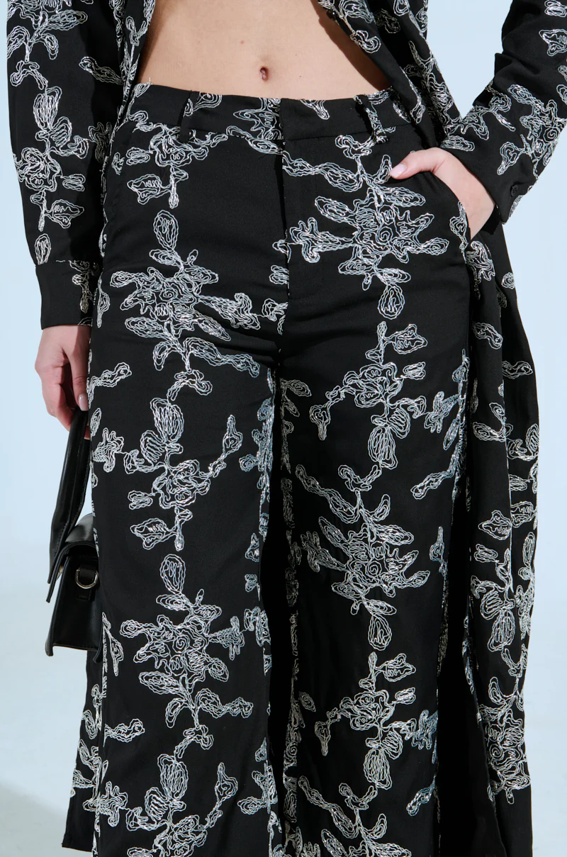 ZIGGY EMBROIDERED FLARE TROUSER - Image 7