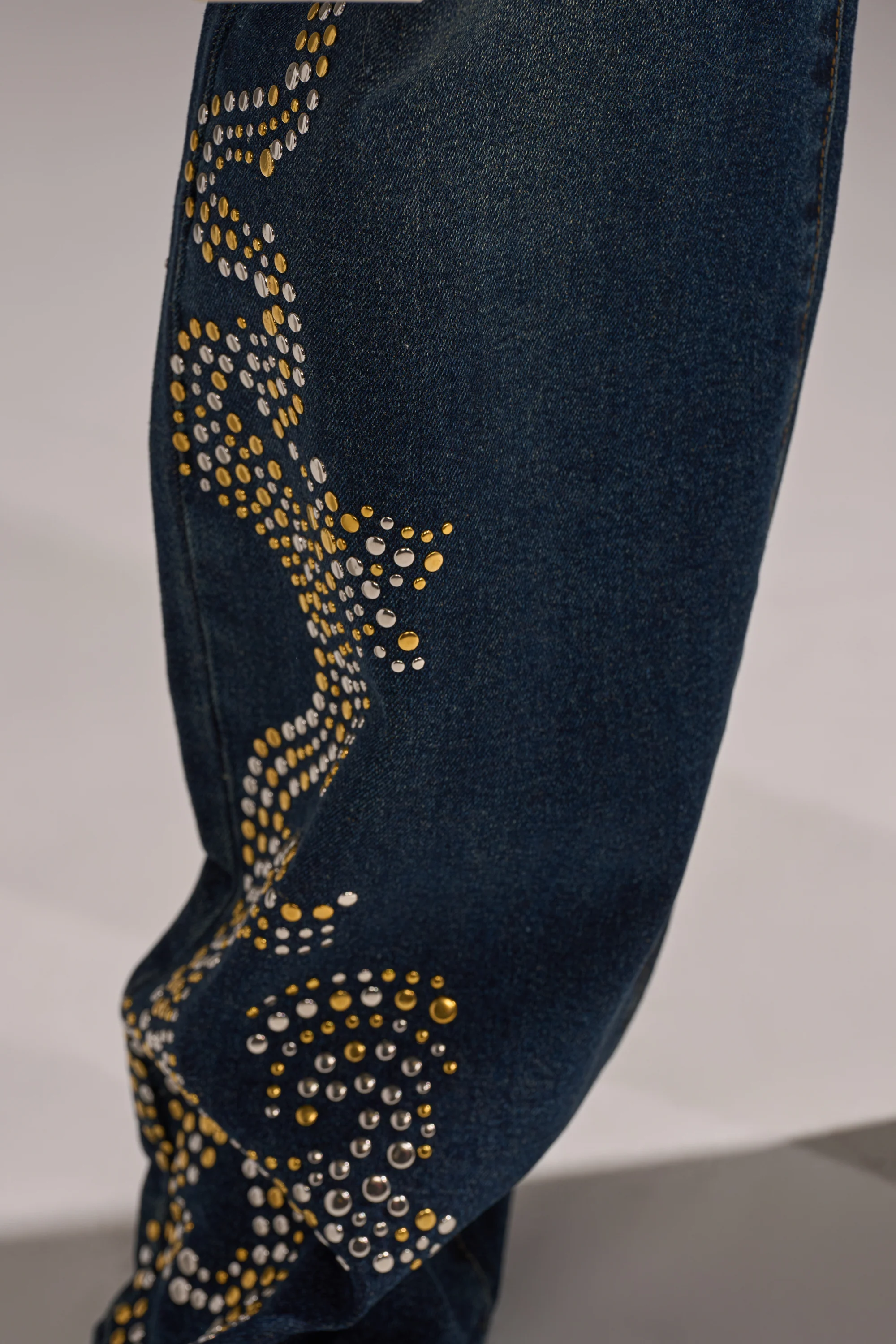 ZIGGY STUDDED WIDE LEG DENIM - Image 8