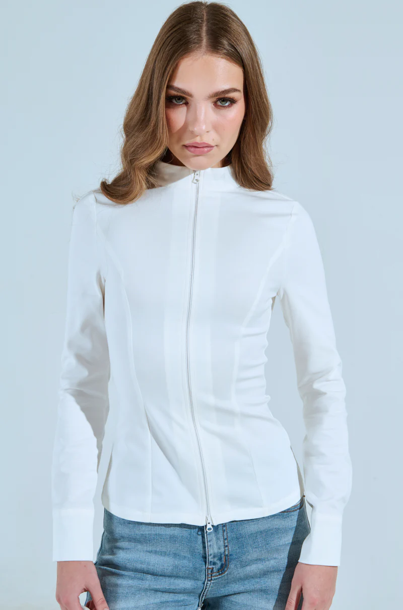 ZIP COLLAR SHIRT - Image 3