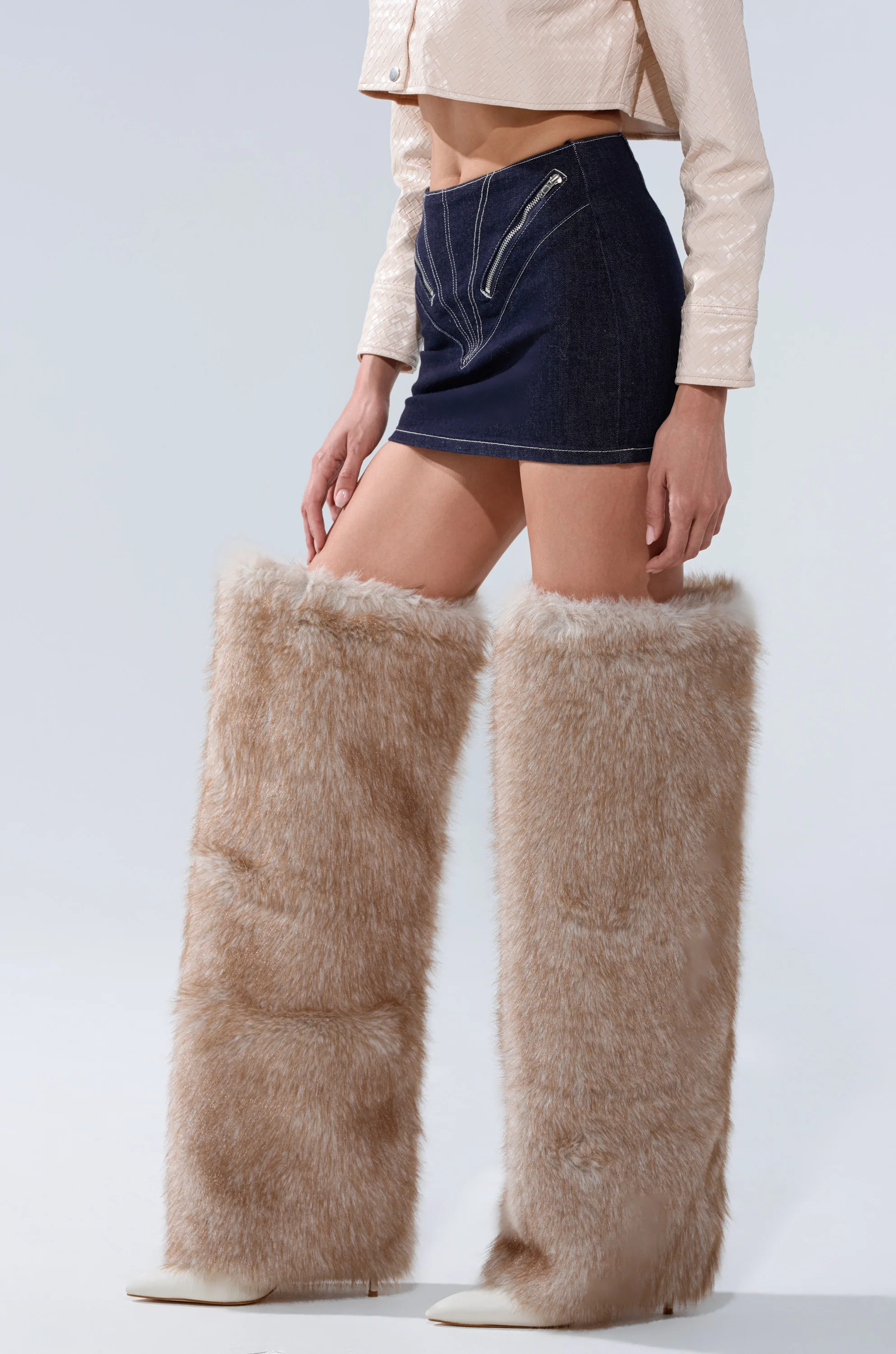 ZIP ME UP DENIM MINI SKIRT - Image 4